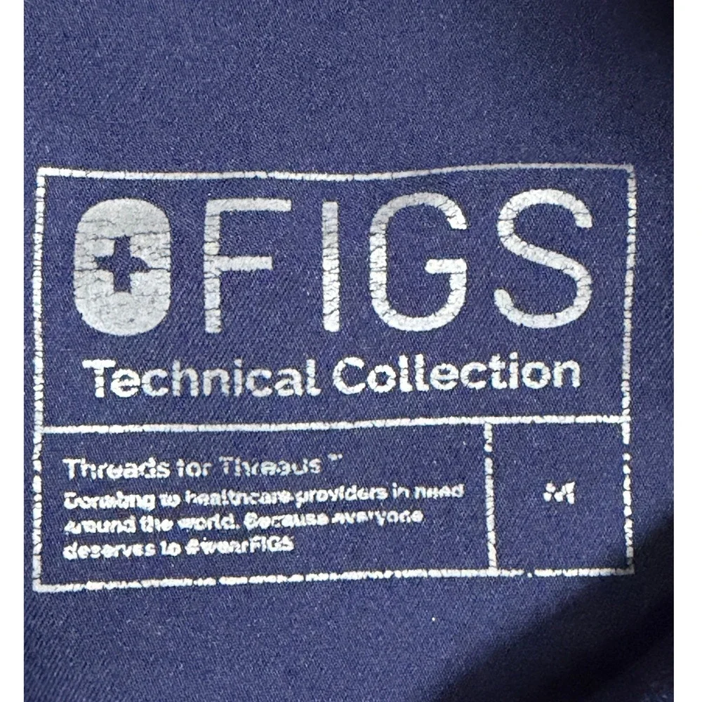 FIGS Scrub Pants Mens M Zamorra Jogger Navy Blue Technical Collection EUC